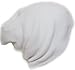 Ribbed Beanie Hat Slouch Style Skull Cap Ski Hat White