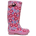 Pink Flower Festival Wellies Wellington Boots