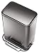 simplehuman Steel Bar Pedal Bin with Fingerprint-Proof Brushed Stainless Steel Finish, 38 Litre