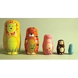 Two’s Company Anti-Mates Nesting Animal Dolls Set, Set of 5