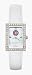 Chicago Cubs Ladies Allure White Leather Strap Watch