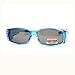Womens Rhinestone Rectangular Polarized Fit Over Glasses Sunglasses