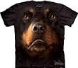 The Mountain Rottweiler Face Mens T-shirt Tee