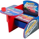 Toy / Game Delta Disney Cars Chair Desk W/ Pull Out Under The Seat Fabric Storage Bin - Makes A Great Gift Idea