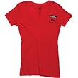 One Industries Honda Gravel Women's Vneck Racewear Shirt w/ Free B&F Heart Sticker Bundle - Red