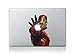 Ironman Iron Man Marvel Character + Free Sticker Colored Macbook Sticker Decal Vinyl Skin Cover Laptop