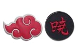 Naruto Shippuden Pin Set Cloud & Kanji