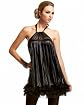 Ruffled Chiffon Trapeze Dress Product Image