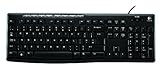 Logitech K200 Tastatur USB schnurgebunden schwarz OEM (deutsches Tastaturlayout, QWERTZ)