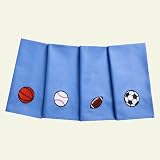 Organic Cotton Napkins for Kids by Fabkins, Set of 4, Sports Fan