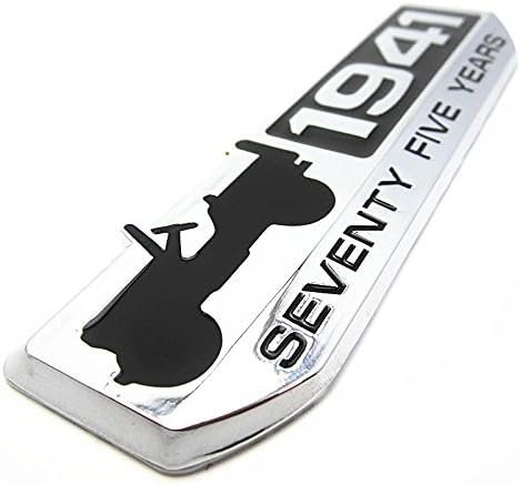 Yahhand Auto Bronze1941 SECENTY FIVE YEARS Logo Zinc alloy Sticker Decal Graphics Car FOR Jeep Wrangler Cherokee Renegade Compass