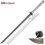 Shinwa White Knight White Cord Katana Sword Damascus