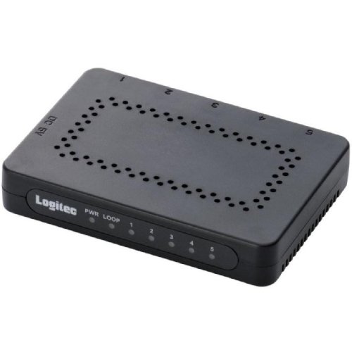 安いLogitec ギガビットイーサHUB 超小型 電源外付け ACアダプタ付 5ポート ブラック LAN-GSW05/PSB