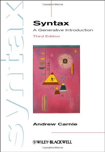 Syntax: A Generative Introduction (Introducing Linguistics) by Carnie, Andrew (2012) Paperback