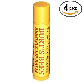 41ZtJm9ZHxL. SL500 AA280 PIbundle 4,TopRight,0,0 AA280 SH20  Burts Bees Beeswax Lip Balm Tube, .15 Ounce Tubes (Pack of 4)