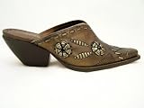 BCBGirls Teel Bronze/Old Gold Vintage Metallic Leather Clogs sz 5.5M