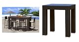 Amalfi 4 Seat Outdoor Bar Table (Espresso) (40