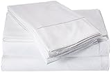 Clara Clark 1800 Collection Embossed Checkerboard Design 4-Piece Bed Sheet Set, Queen, White