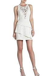 Lace Illusion Above the Knee Evening Dress/Bridesmaid Dress/Prom Dress 