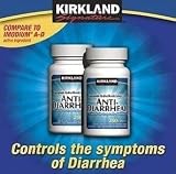 Kirkland Signature Anti-Diarrheal Loperamide Hydrochloride 2 MG Caplets, 200-Count Bottles (Pack of 2)