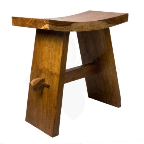 Teakholz - Zen Hocker - lasiert