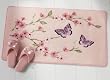 Cherry Blossom & Butterflies Non Slip Bath Rug by Collections Etc