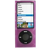 GTMax Durable Gel Skin Protector Case - Circle Purple For Apple iPod nano 16GB 8GB 5th 5G Generation NEWEST MODEL