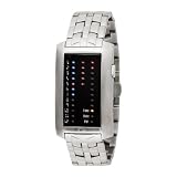The One - IR702RB2 - Montre Mode Homme - Quartz - Syst&egrave;me affichage binaire par LedIbiza Ride - Bracelet en acier