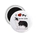 I Love My Border Collie Refrigerator Magnet