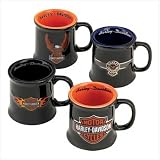 Harley Davidson Ceramic Mug Shot Set