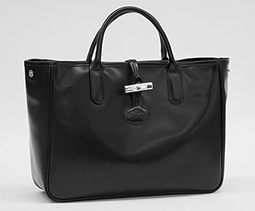 (ロンシャン)LONGCHAMP ROSEAU CABAS トートバッグ ロンシャン ハンドバッグ ロゾ カバス 1686 051 001 NOIR ブラック [並行輸入品] 画像