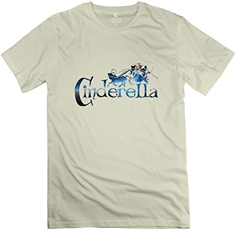 C-DIY Men's Tee Slim Fit Cinderella Logo M Natural