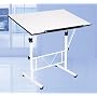 Art/drawing/craft Table, White, Tilt and Height Adjustable