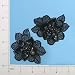 Daisy Lace Applique - Black Iris - Pair*On Sale*