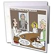 Londons Times Famous People Places Books Cartoons - Albert Einstein and the Mensa Bar and Grill - Greeting Cards-12 Greeting Cards with envelopes