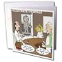Rich Diesslins Famous People Places Books Cartoons - Albert Einstein and the Mensa Bar and Grill - Greeting Cards-6 Greeting Cards with envelopes