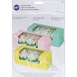 Wilton Assorted Pastel 3-Cavity Cupcake Boxes, 3 Count
