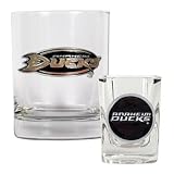 Anaheim Mighty Ducks NHL Rocks Glass & Shot Glass Set