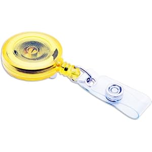 ID Card Reel-Translucent-Yellw Case Pack 600 ID Card Reel-Translucent-Yellw Case Pack 600,SICURIX,PRA25200871
