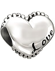 Authentic Chamilia Sterling Silver Charm "I Love You" 2010-3087