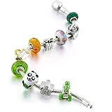 Bling Jewelry Compatible with Pandora Charm Bracelet Kids Birthday Beads Bracelet 925 Sterling Silver