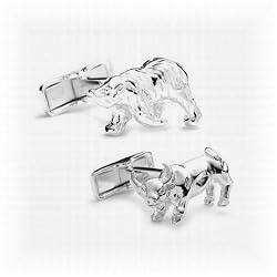 Bear and Bull Cufflinks