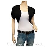 Plus size Ruffled Trim Open Front Cropped Bolero Shrug