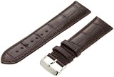 Hadley-Roma Men's MSM824RB-240 24-mm Brown Genuine Alligator Leather WatchStrap