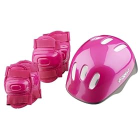 Riderz H&PG Helmet and Pads Set Girls Bike