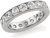 Channel Set Diamond Anniversary Eternity Wedding Ring, 4.00 ctw.