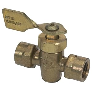 Moeller Fuel Tank Shut-Off Valve (1 4 FNPT, Female Male, Brass) by