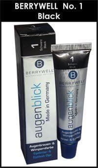 Berrywell Augenblick NATURAL Black (No. 1.0) Tint Hair Dye &amp; Developer from Germany