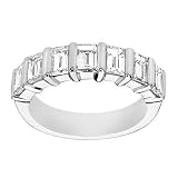18k White Gold Baguette Diamond Band (G-H/VS, 2 ct. tw.)
