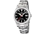 MONTRE HOMME AUTOMATIQUE CANDINO CADRAN NOIR SUR ACIER C4442/2